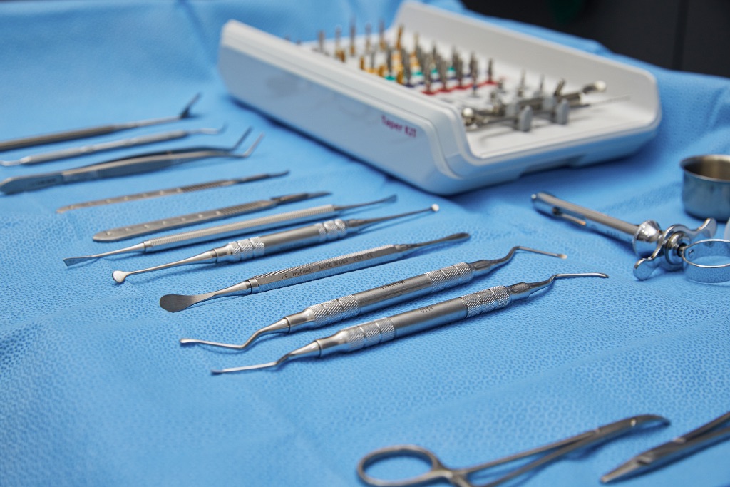 수술 기구 클로즈업